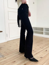 カンリーローライズコットンスパンブーツカットパンツ/Kanley Low Rise Cotton Span Bootcut Trousers