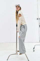 ベルベットカットアウトウォーマーTシャツ / Velvet Cut-out Warmer t (4 colors)