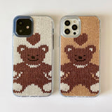 TEDDY BEAR HARD JELL CASE_BEIGE