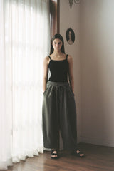 SOLAR PIGMENT BALLOON SWEAT PANTS (Khaki) / ソーラーピグメントバルーンスウェットパンツ