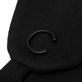 EAR FLAP CAP BLACK