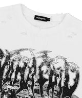 GOTH ANGEL DAMAGED TEE
