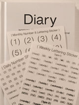 ナンバリングデイリーステッカーセット/Numbering Diary Sticker Set