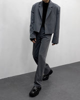 ベーベルワンボタンクロップドジャケット/MO Babel One Button Cropped Jacket (2 colors)
