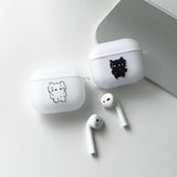 ブラック - ワン コジル サムキャット カップル AirPods Case_マット