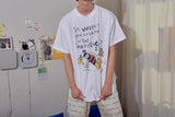Messy room tee ( WHITE ) (6594953707638)