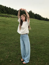 Horizon denim set up pants