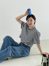 ワイドカジュアルデニムパンツ