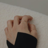 14K gold link chain ring (6680514134134)