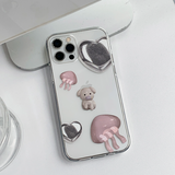 ジェリードッグシルバーハートフォーンケース / Jelly Dog Silver Heart Phone Case