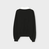 イントロレースアップカラーTシャツ