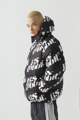 BSR2223FWJK001 LOGO HOODIE WELLON PARKA BLACK