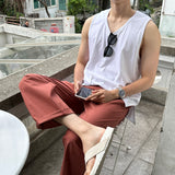 リーンアンドセミワイドリネンベンダブルパンツ / Lean and Semi-Wide Linen Bendable Pants (6 colors)