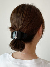 oar Classic Big Marble Barrette [Black]