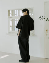 unisex folding shirts black