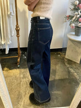 ワイドフィットデニムパンツ/WIDE FIT DARK BLUE DENIM PANTS [17790]