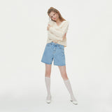V NECK CABLE CROP KNIT_IVORY (6612843724918)