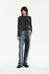 キルシーシネマグラフィックロングTシャル／KIRSH CINEMA GRAPHIC LONG SLEEVE T-SHIRT [CHARCOAL]