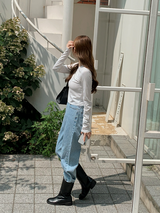 ベーシッククロップロングスリーブTシャツ