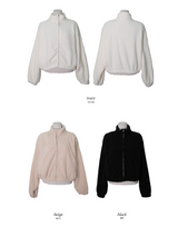 ふわふわファーフリースジップアップ (3color)