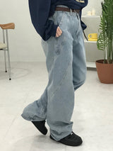 クープレワイドデニムパンツ