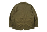 ステッチコットンブレザー / STITCH COTTON BLAZER_KHAKI