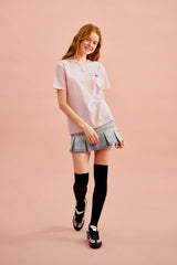 ウィティーバニーワッペンTシャツ／WITTY BUNNY WAPPEN T-SHIRT [SALMON PINK]