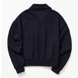 スモールロゴハーフジップアップスウェットシャツ / SMALL LOGO HALF ZIPUP SWEATSHIRT_NAVY