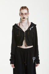 トリバルクロップドフーディ / TRIVAL CROPPED HOODY