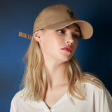3D Monogram logo over fit ball cap BEIGE