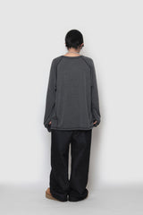 Ribbed Line Long Sleeve T