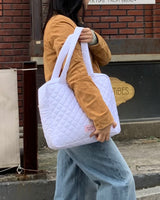 キルティングミルクラージバッグ