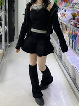 ビンテージリブドフードジップアップ / Y2K Vintage Ribbed Hood Zip-Up