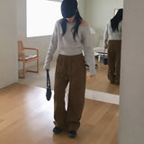 [MADE] Pron Pitch Napping Cotton Banding Long Wide Pants