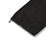 Denim Knit Blocking Pants [BLACK] (6638402568310)