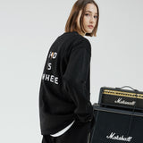 オーバーフィットスウェットシャツ/OVERFIT SWEAT SHIRT-BLACK