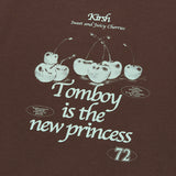 チェリートムボーイグラフィックTシャツ / CHERRY TOMBOY GRAPHIC T-SHIRT [BROWN]