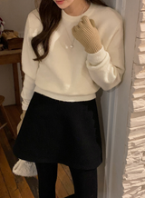 HR ウールブークルミニスカート