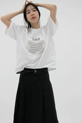 ストライプミディベルトスカート/striped midi belted skirt