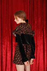 rose velvet blouse (6640090742902)