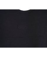 カットスティッチロングTシャツ　ブラック