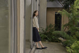 Vボタンカーディガン/V BUTTON CARDIGAN_IVORY