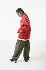 バギーコットンパンツ/MBSRCOPT135 MID90 BAGGY COTTON PANTS KHAKI