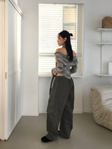 【マフラーセット】ミケルボカシオフショルダーアンゴラニット