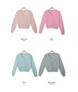 Basic V-neck Knit Cardigan (11color)