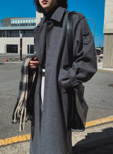 [WOOL 50%] [MADE] ウールマキシトレンチマックコート