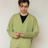 カシミアブレンドカーディガン/CASHMERE BLEND CARDIGAN_GREEN BEAN
