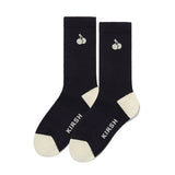 モノチェリーカラーコンビネーションソックス／MONO CHERRY COLOR COMBINATION SOCKS [ DARK NAVY]