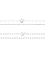 パールトグルネックレス / Pearl Toggle Necklace-BLACK