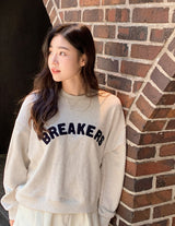 Breakers Lettering Loose Sweat Shirt (3color)